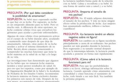 que preguntas suelen hacerse las madres sobre lactancia