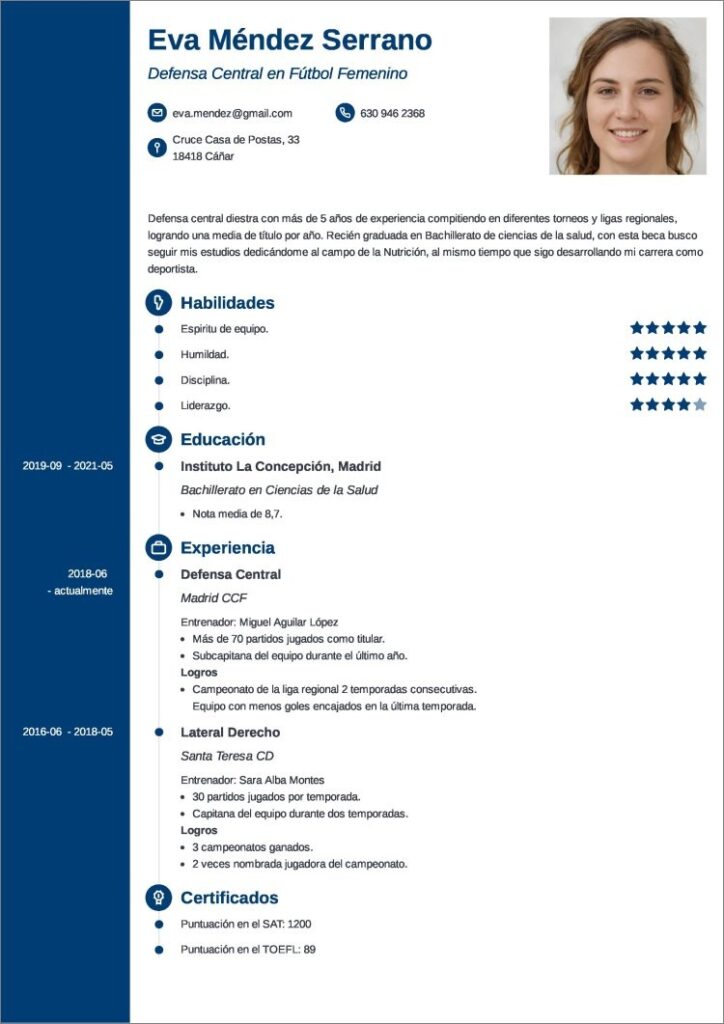 aspectos clave para destacar en un curriculum deportivo