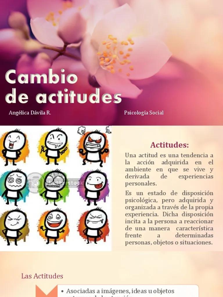 cambios en las actitudes de las personas a traves del tiempo