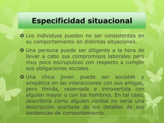 Características de personalidad en situaciones extremas 1 caracteristicas de personalidad en situaciones