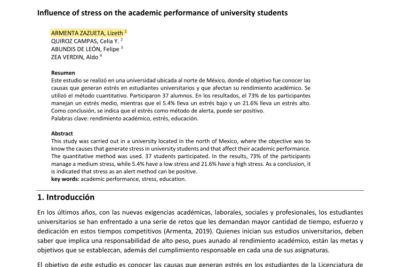 como afecta el estres al rendimiento academico