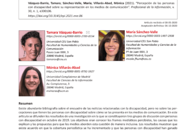 como es la percepcion en personas con discapacidades