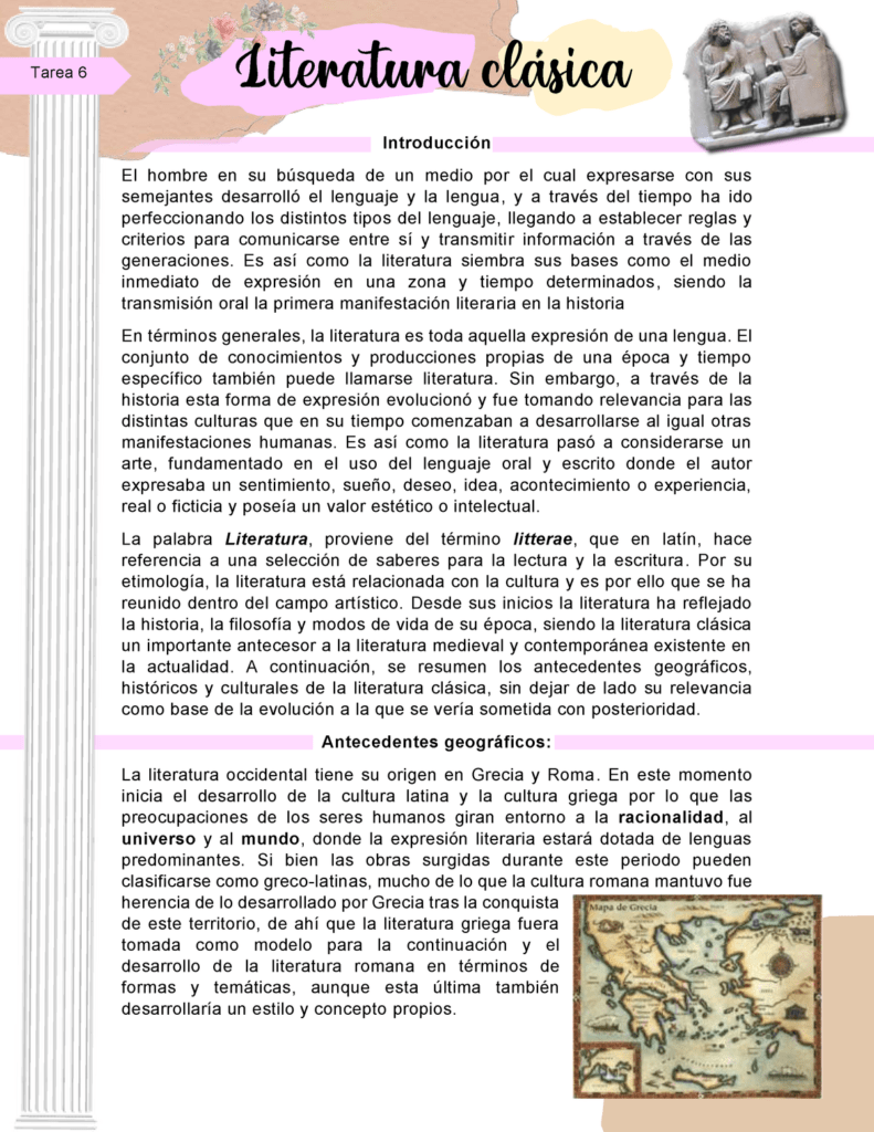 como escribir ensayos sobre literatura clasica