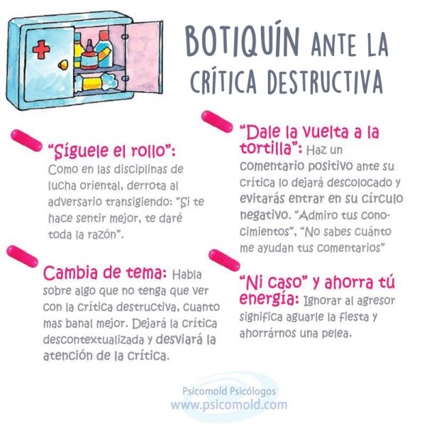 como hacer frente a la critica en el ambito terapeutico