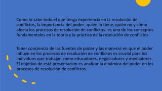 como la comunicacion afecta las dinamicas de poder