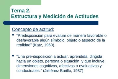 como medir el cambio en actitudes luego de la terapia