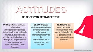 Cómo se relacionan las actitudes con la personalidad 1 como se relacionan las actitudes con la personalidad
