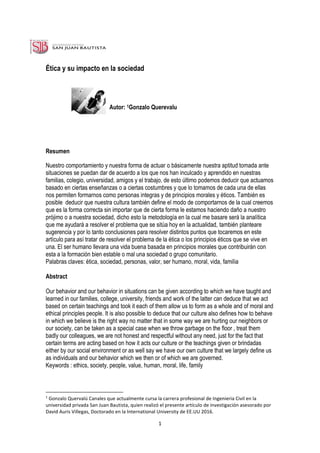 conducta optima y su impacto en la sociedad un analisis