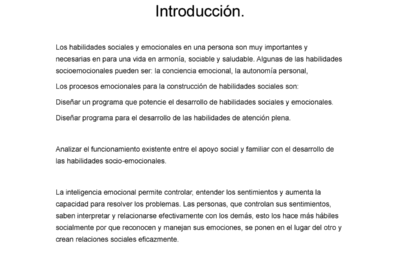 construccion de habilidades sociales mediante las emociones