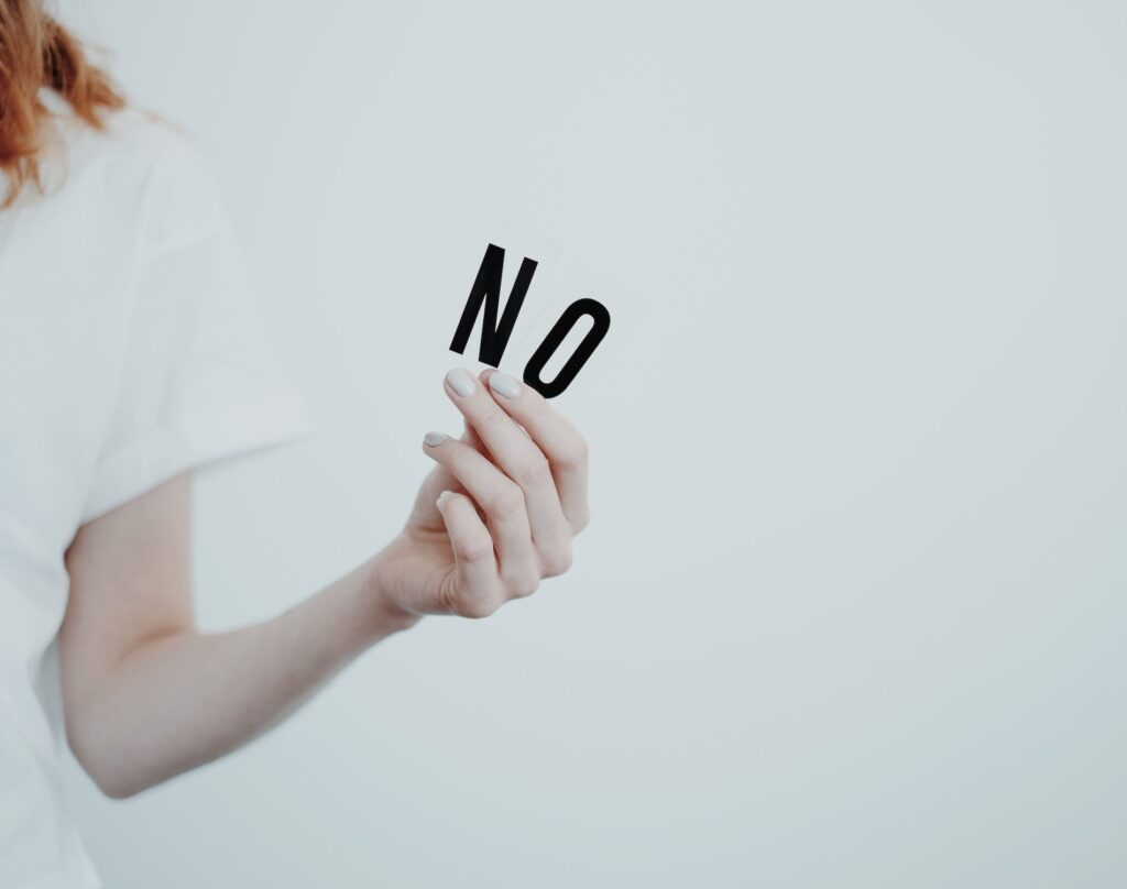 el arte de decir no establece limites saludables y firmes