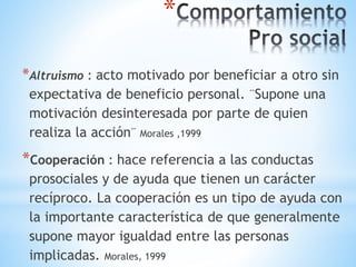 el impacto de la influencia en el comportamiento pro social