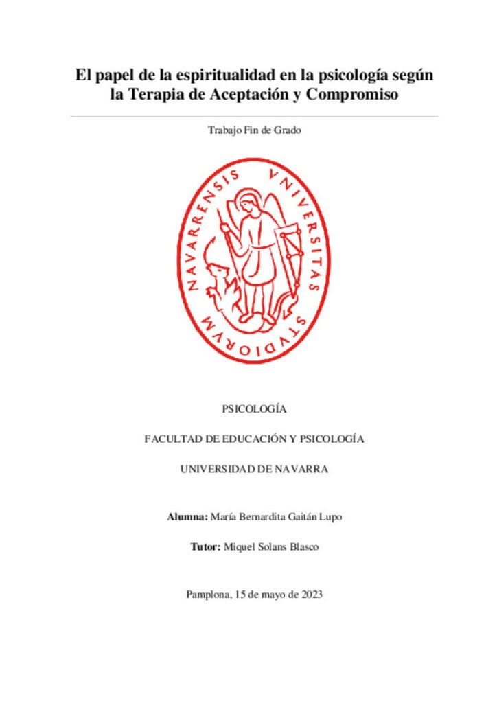 el papel de la espiritualidad en la terapia psicologica