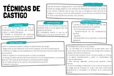 exploracion de los diferentes tipos de castigo y sus efectos