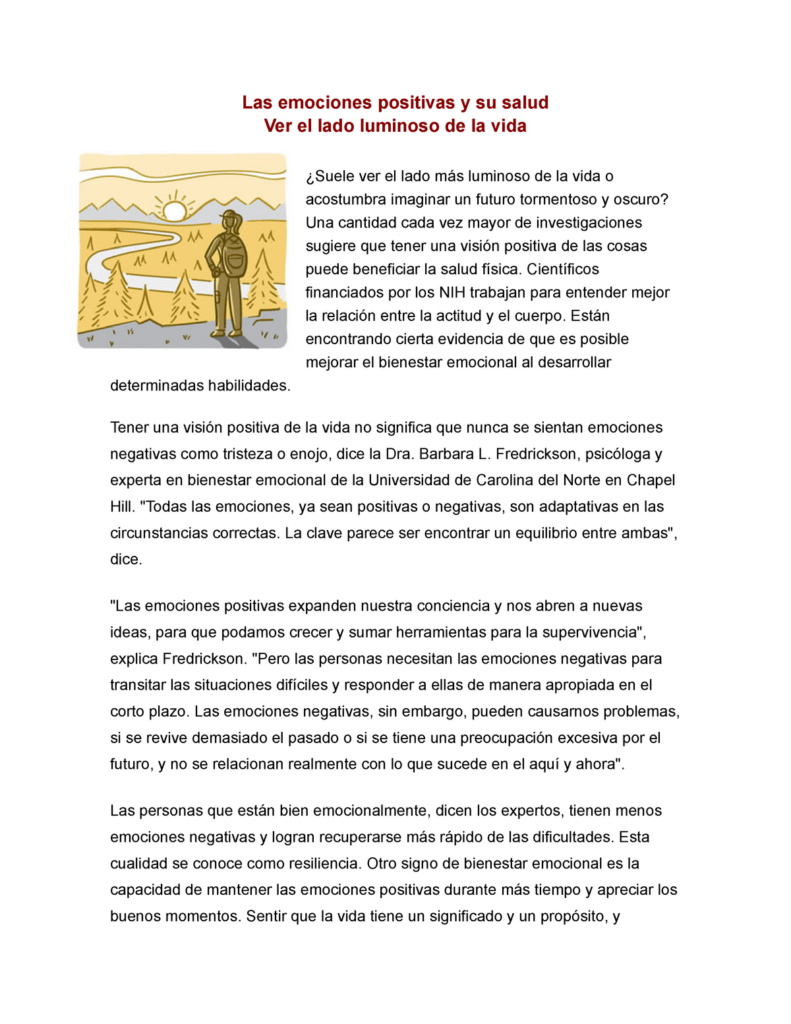 explorando el concepto de bienestar emocional en un ensayo