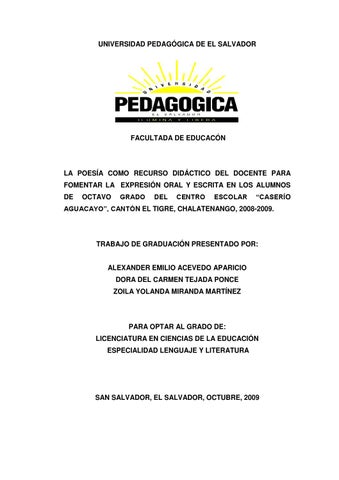 Fomentando la curiosidad en la poesía de jóvenes escritores 1 fomentando la curiosidad en la poesia de jovenes escritores