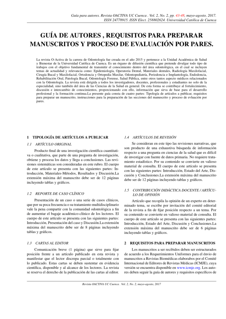 guia completa para preparar un manuscrito para su publicacion