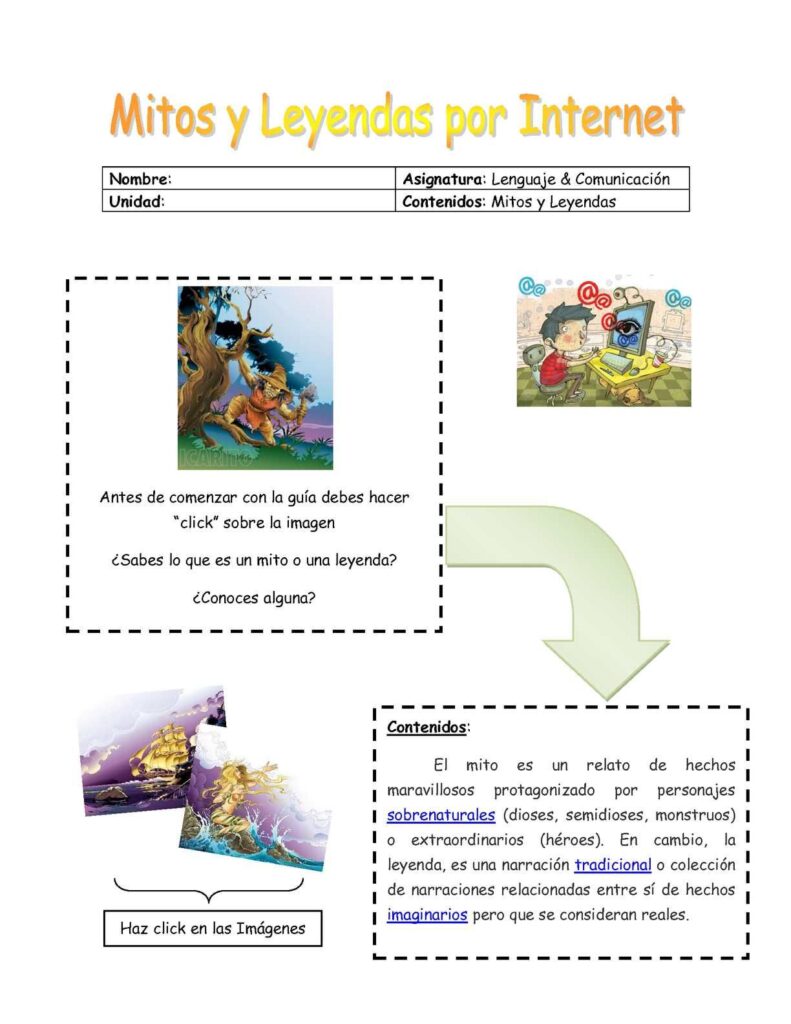 guia para estructurar relatos basados en mitos y leyendas