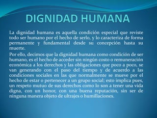 impacto de la dignidad humana en la influencia social y personal