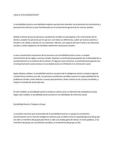 impacto de la sensibilidad social en la personalidad y eficacia