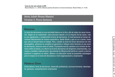 impacto del estres en la toma de decisiones analisis detallado