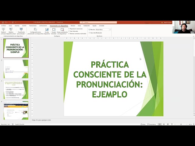 importancia de la practica consciente en la pronunciacion