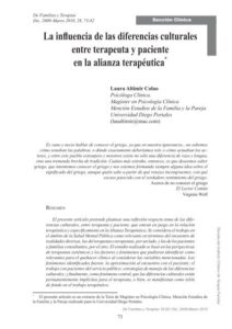 Influencia Cultural En Los Procesos Y Resultados De La Terapia | Salud ...