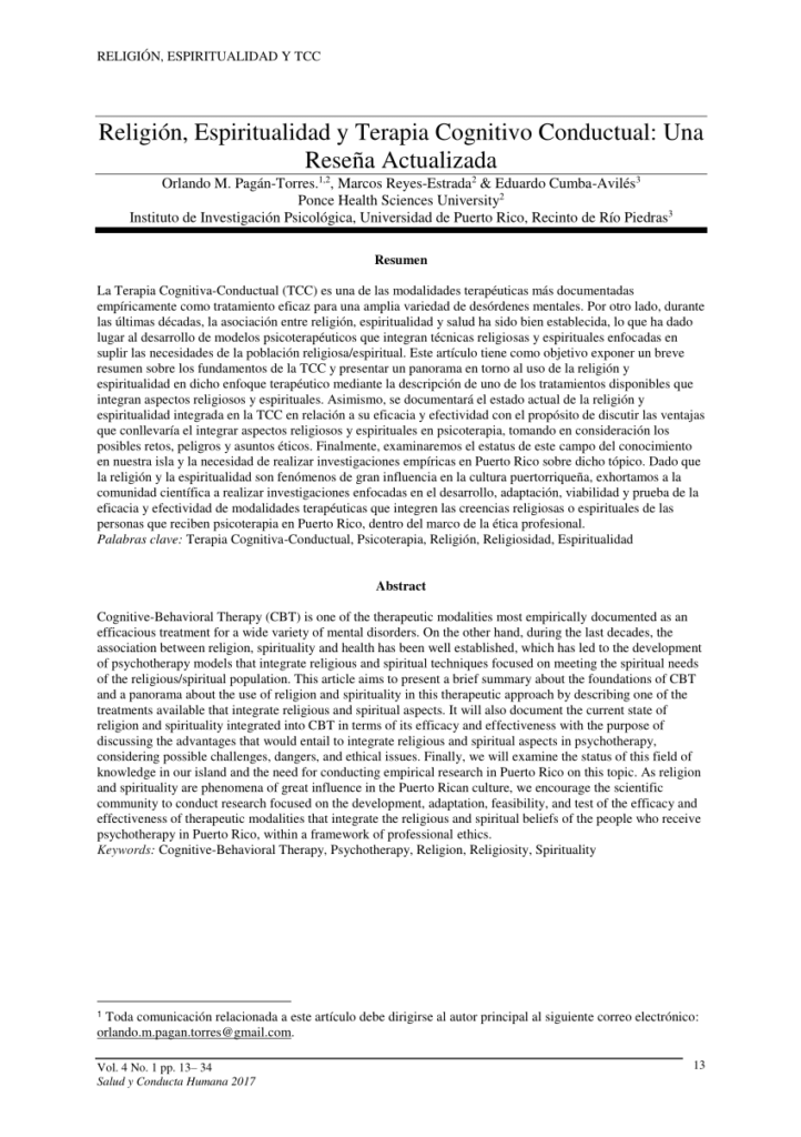 influencia de la espiritualidad en la adaptacion conductual