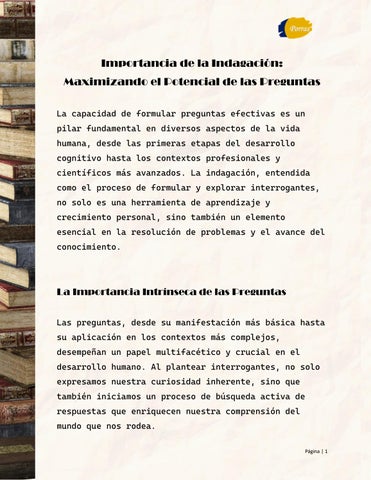 la importancia de las preguntas en la comprension personal