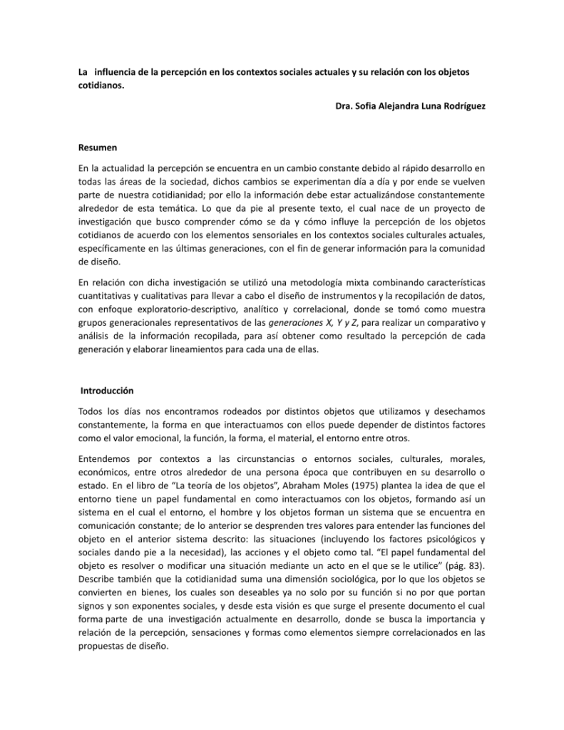 La influencia de la percepción en la comunicación: Un análisis 1 la influencia de la percepcion en la comunicacion un analisis
