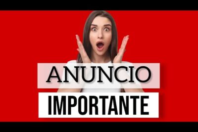 les tengo una gran noticia anuncio importante para ti