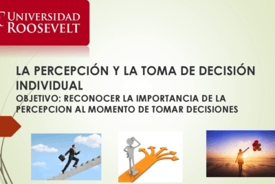percepcion e independencia en la toma de decisiones clave