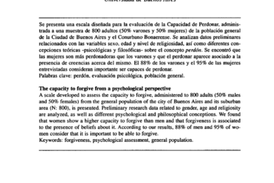 psicologia del perdon despues de un castigo un analisis