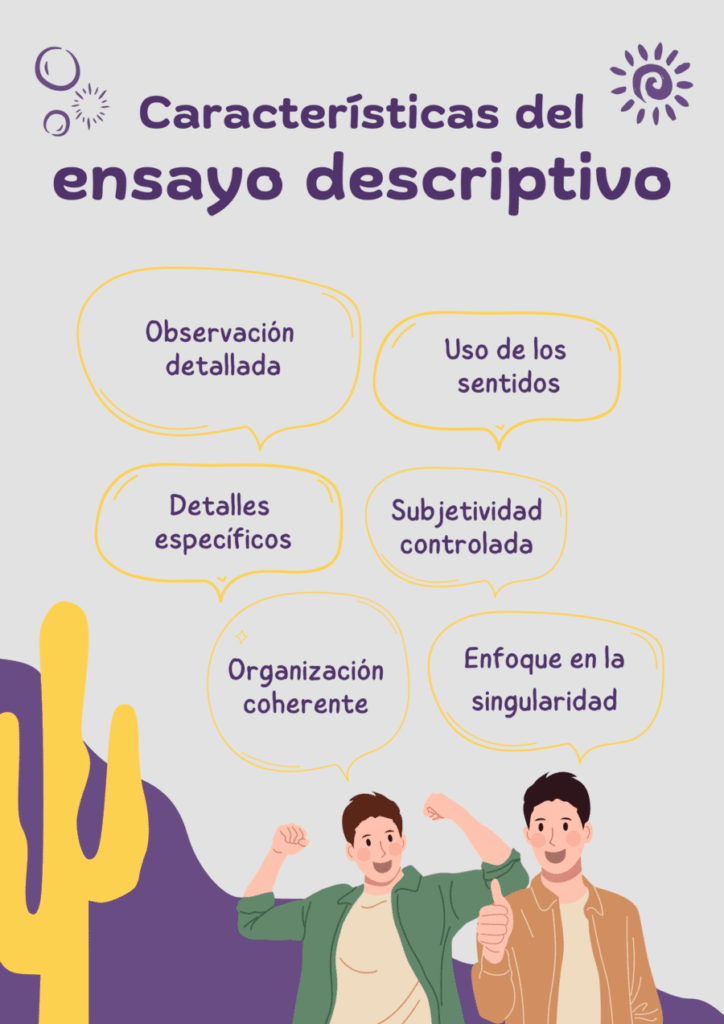 que caracteristicas tiene un ensayo descriptivo