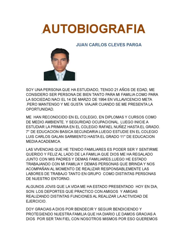 que ejemplos de autobiografias famosas podemos seguir