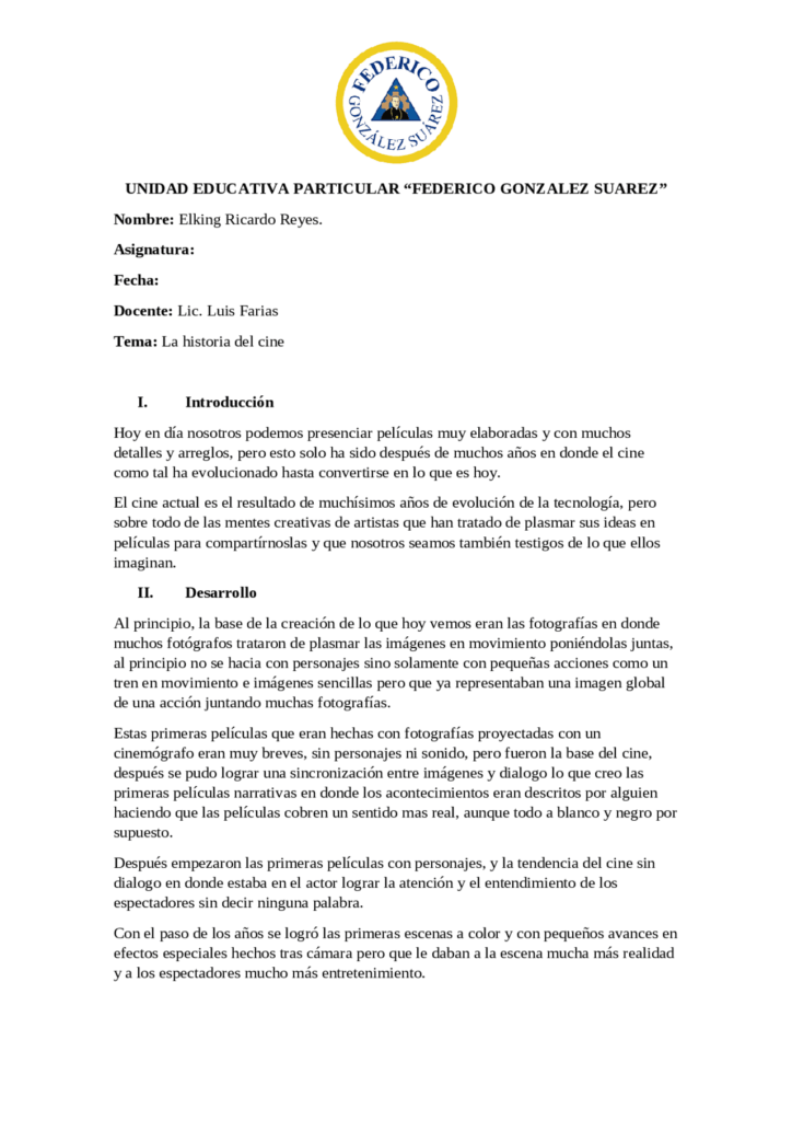 que es un ensayo critico sobre el cine contemporaneo