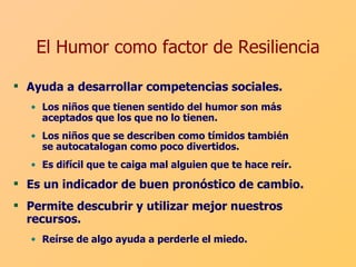 que impacto tiene el sentido del humor en la resiliencia