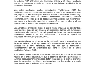 que papel juega la autoevaluacion en la motivacion