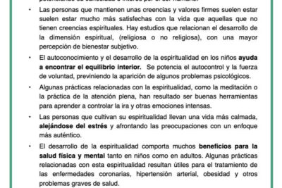 que papel juega la espiritualidad en el bienestar