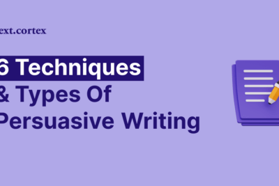 que tecnicas de escritura persuasiva son efectivas