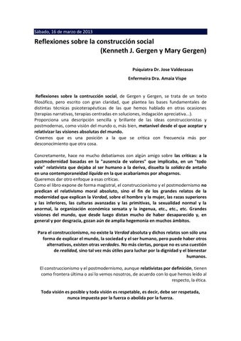 reflexiones sobre la personalidad como constructo social