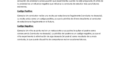 refuerzos en la vida cotidiana ejemplos practicos