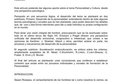 relacion entre la personalidad y la formacion de opiniones
