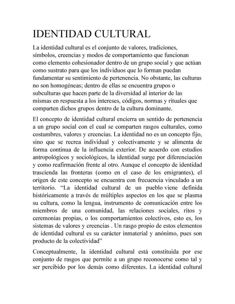 Significado de un Ensayo sobre Identidad Cultural: Exploración 1 significado de un ensayo sobre identidad cultural exploracion