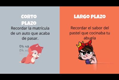 tipos de memoria diferencias entre corto y largo plazo