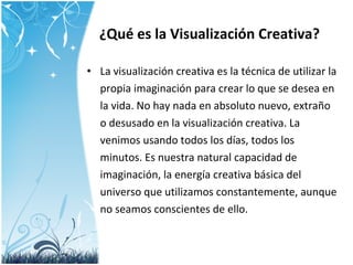 visualizacion creativa definicion y beneficios esenciales