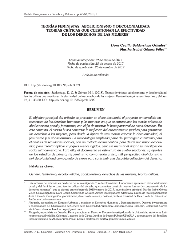 abolicionismo y feminismo analisis de su relacion conceptual