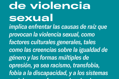 como afrontar la violencia sexual desde la comunidad