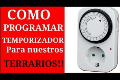 como hacer un temporizador para las luces del terrario