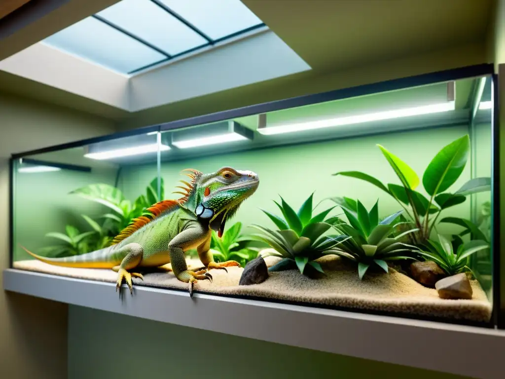 creando el ambiente ideal para la adaptacion de una iguana
