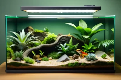 diseno de terrarios para la adaptacion de reptiles efectivamente